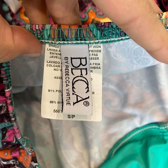 BECCA By Rebecca Virtue Asymmetrical Floral Pattern Cover Up Dress - Picture 7 of 8